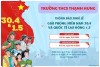 THÔNG BÁO NGHỈ LỄ 30.4 - 01.5